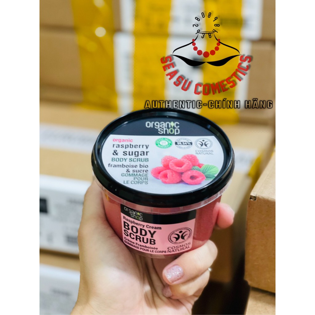 Tẩy Da Chết Toàn Thân Organic Shop Organic Body Scrub Đủ vị 250ml