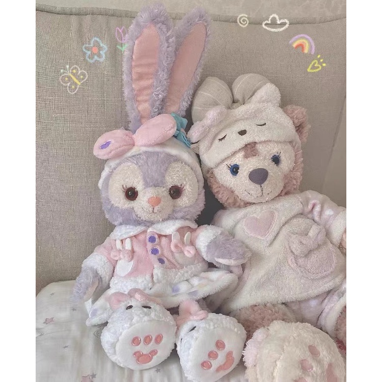GẤU BÔNG THỎ STELLA  LOU DISNEY đầm bông trắng, Pijama tím  [SẴN GIAO NGAY] chuẩn tem mác đáng yêu