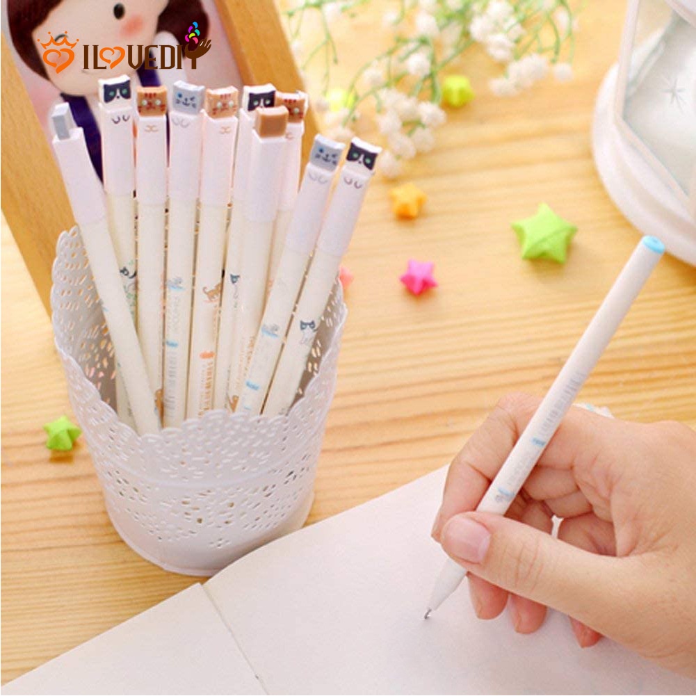 1 Bút Gel Hình Mèo Dễ Thương