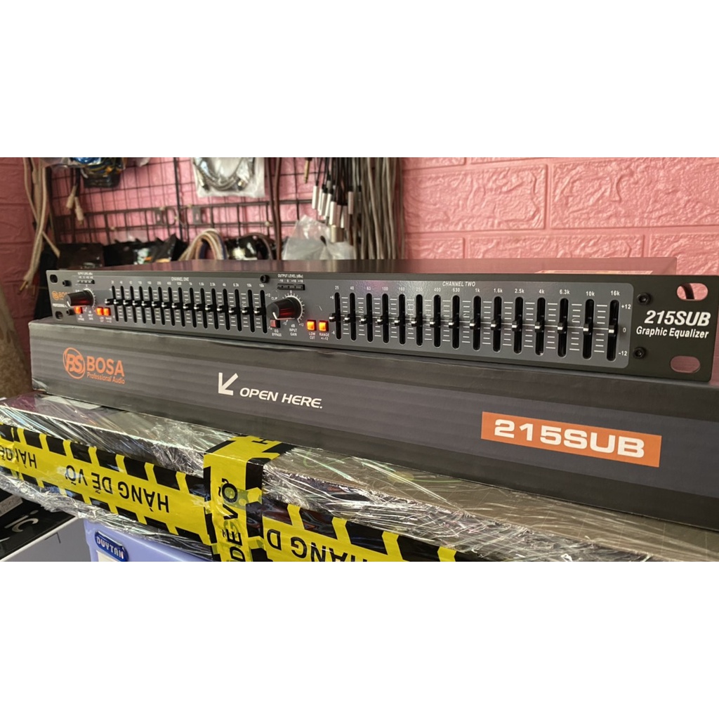 Lọc xì equalizer BOSA 215 SUB - cải thiện âm thanh - cổng out sub riêng