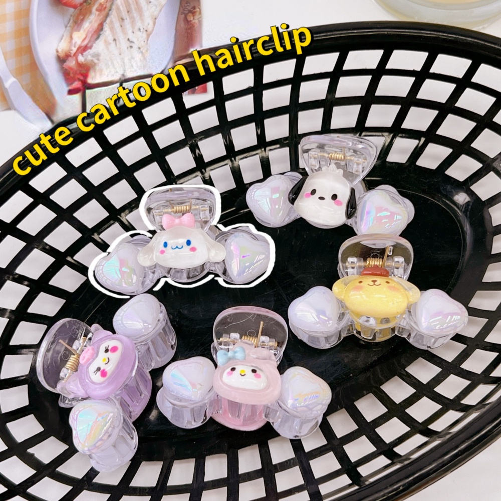 Kẹp Tóc Hình Gấu / Thỏ / Chó Hoạt Hình Kiểu Nhật Bản Dễ Thương Cho Bé Gái