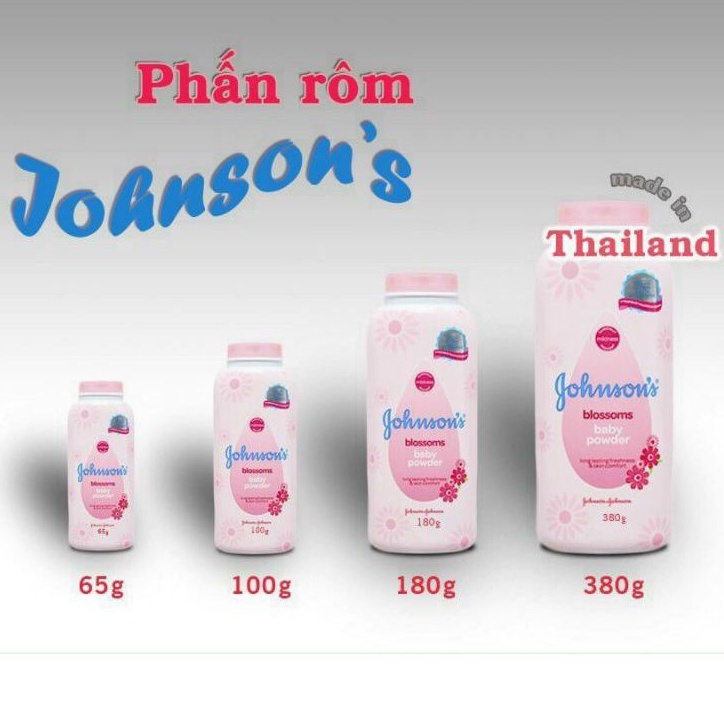 Phấn Johnson's Baby Power Siêu Thơm, Siêu Mịn Thái