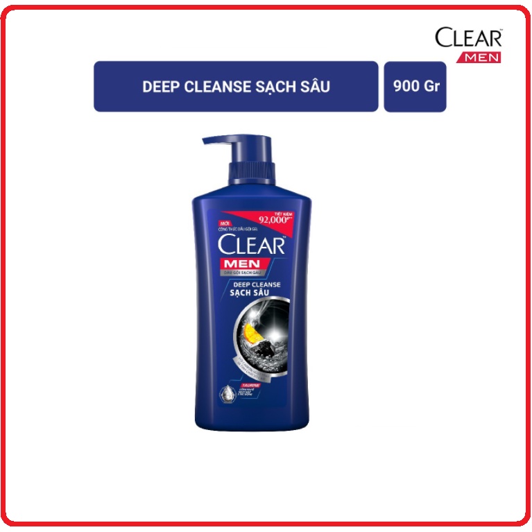 Dầu Gội CLEAR MEN Chai 900g ( Công Thức Mới )