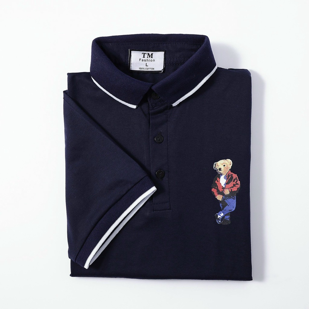 Áo Thun Nam Ngắn Tay Có Cổ  𝐅𝐑𝐄𝐄 𝐒𝐇𝐈𝐏  Áo Phông Nam Đẹp Vải Thun Co Giãn Thời Trang Hpfashion - Atnhp08