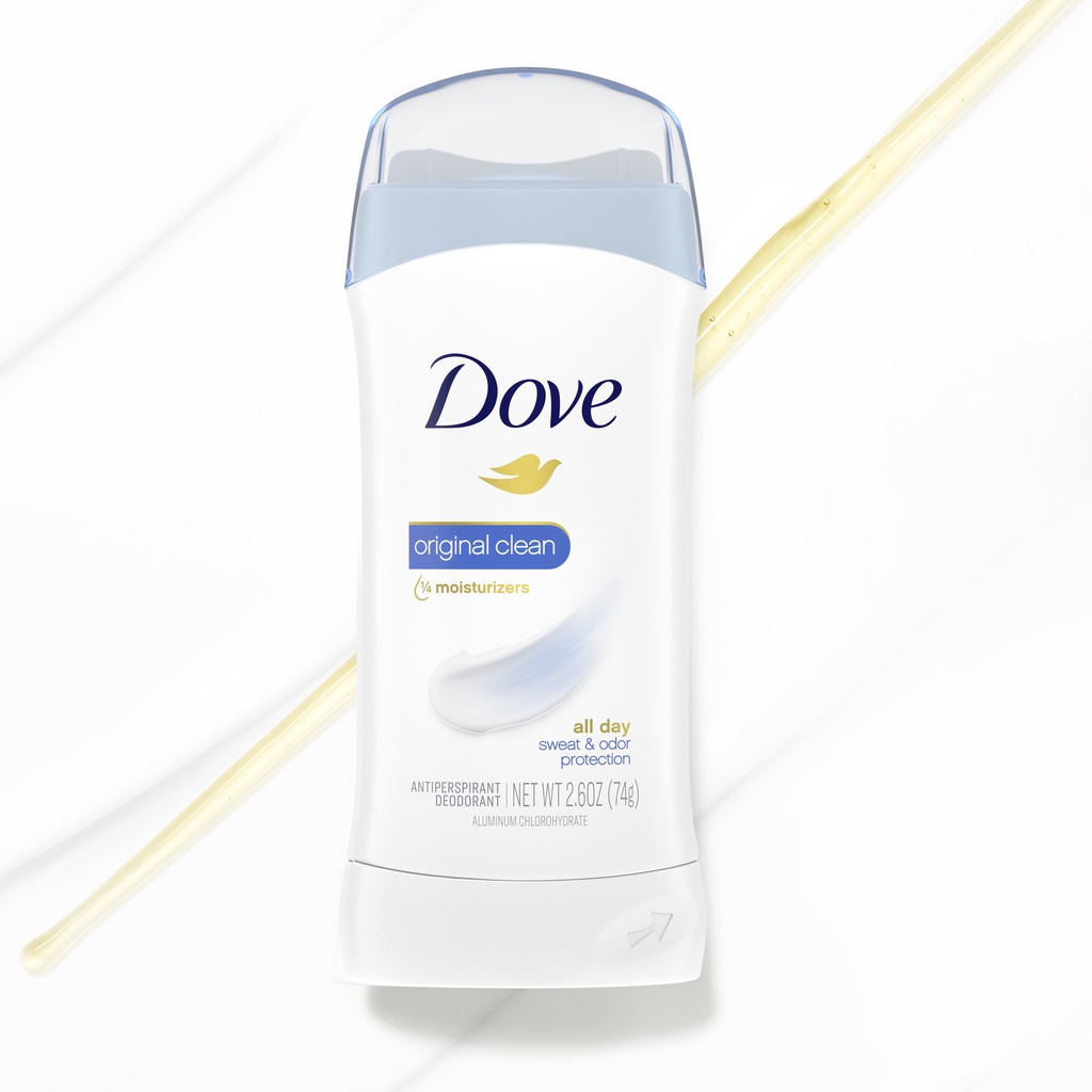 Lăn Khủ Mùi Dove Invisible Solid Antiperspirant Deodorant Stick Powder, 2.6 oz, 2 Coun