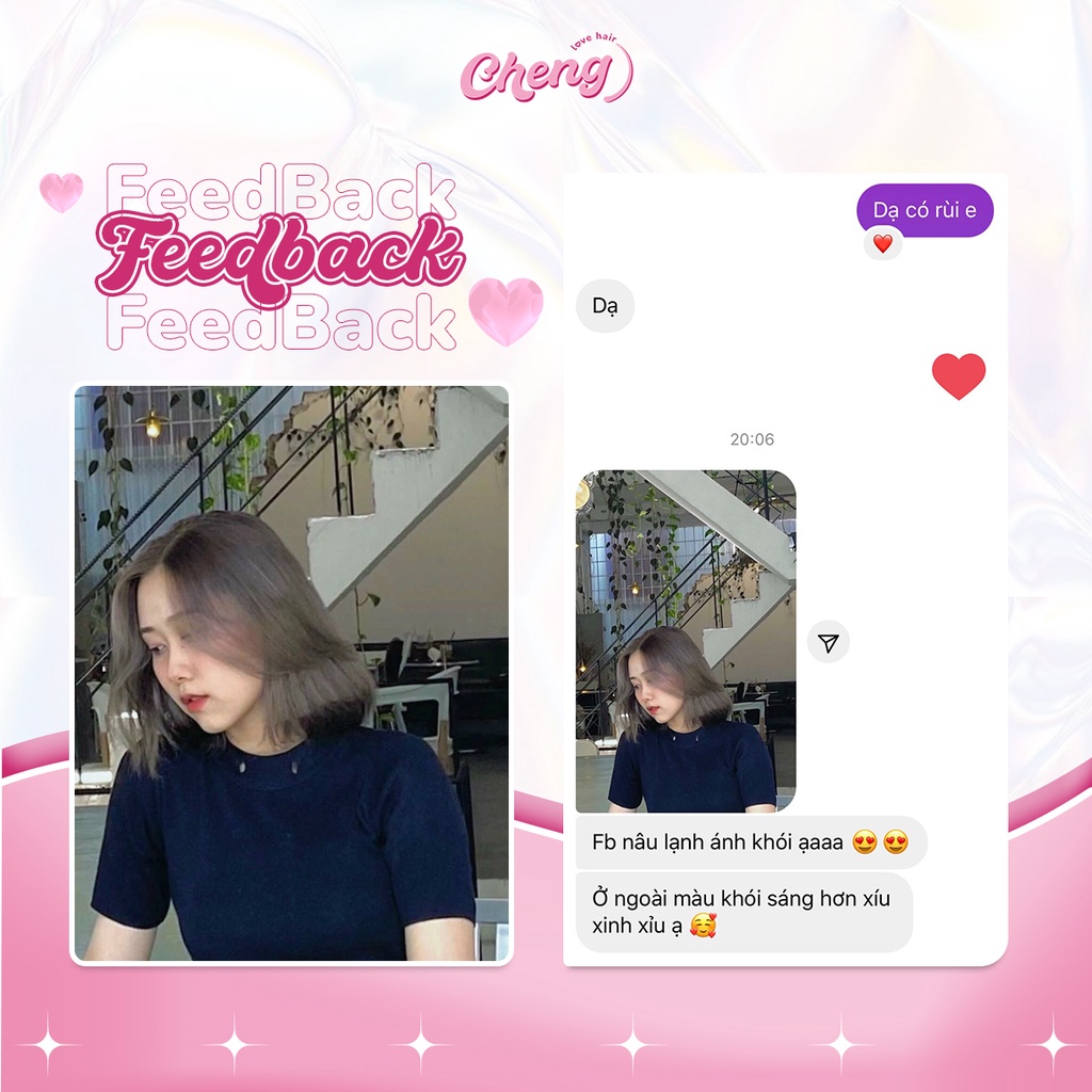 Thuốc Nhuộm Tóc Màu NÂU LẠNH ÁNH KHÓI Không Tẩy | Chenglovehair, Chenglovehairs