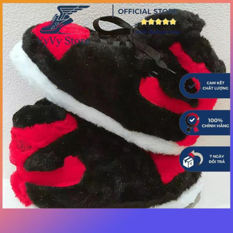 Giày bông mùa đông ĐẾ CAO SU Dép bông đi trong nhà shop vy