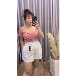 (SHOP NÀNG BÉO 50KG ĐẾN 90KG ) Quần short bigsize cạp cao, dễ phối đồ, lưng có cạp chun co dãn