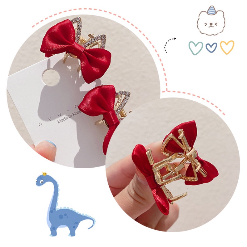 Kẹp Tóc Nơ Hai Mặt Thời Trang Mùa Hè Cao Cấp Cho Nữ