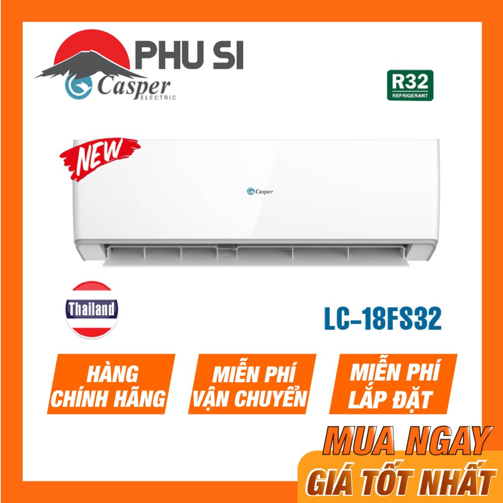 [MIỄN PHÍ VẬN CHUYỂN LẮP ĐẶT] - LC-18FS32 - Máy lạnh Casper 2HP LC-18FS32 18000 BTU 1 chiều