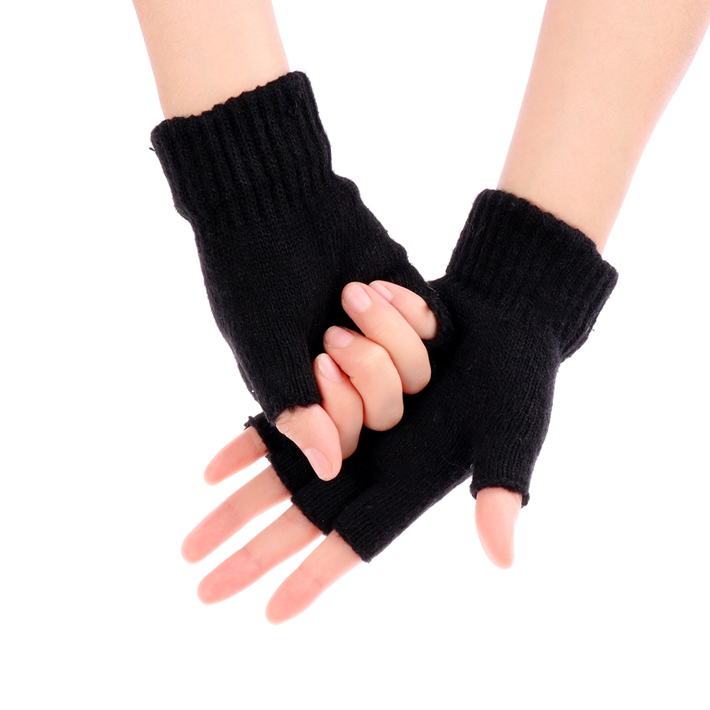 Găng tay len nửa ngón tiện dụng hợp thời trang cho nam và nữ