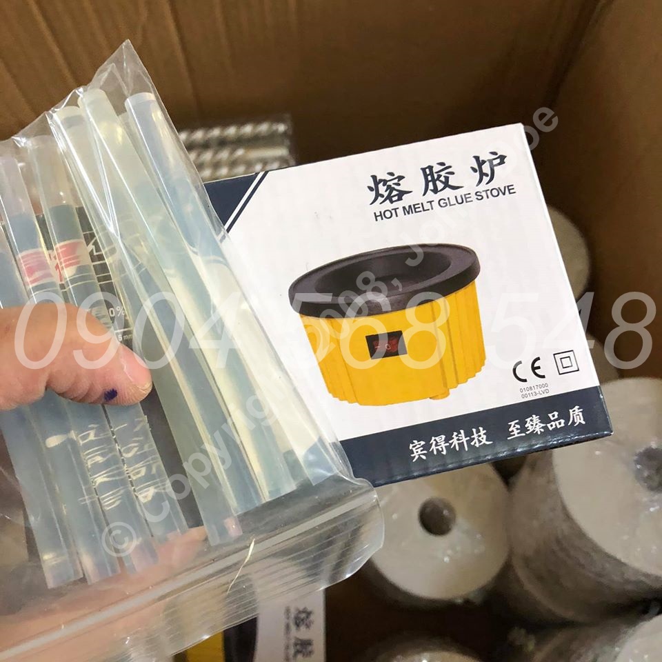 Nồi keo nến làm đồ handmade, bếp keo nến cắm hoa giả