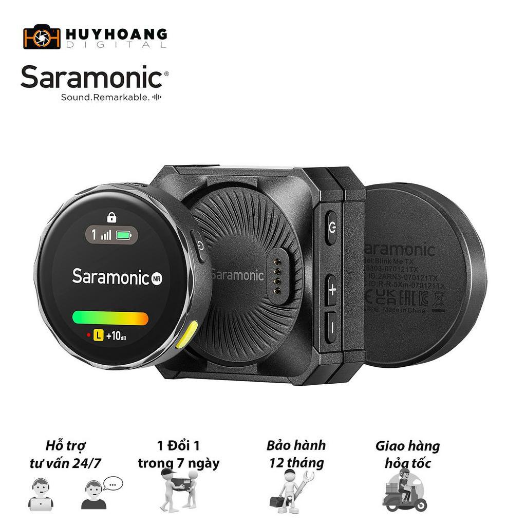 Mic Thu Âm Không Dây Saramonic BlinkMe B2 - Màn Hình Cảm Ứng - Dành Cho Máy ảnh, Điện Thoại - Bảo Hành Chính Hãng 2 Năm