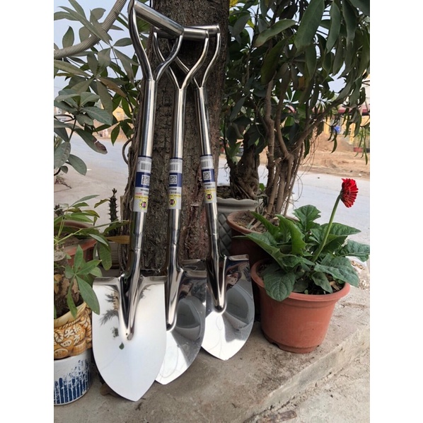 Xẻng Inox chiều dài 80cm ,chuyên làm vườn ,hai cây cảnh