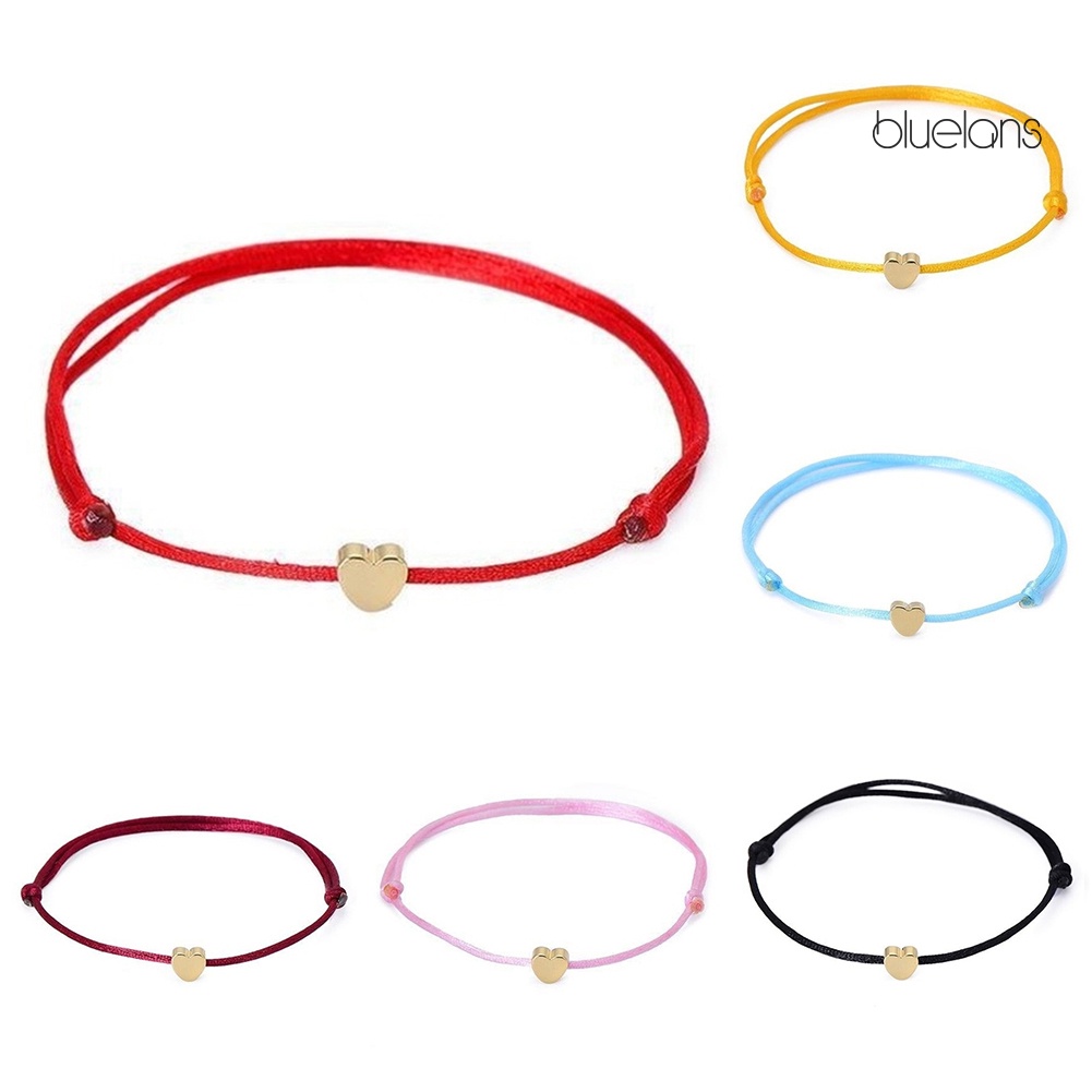 Vòng Tay May Mắn Mặt Hình Trái Tim Thời Trang Cho Nữ