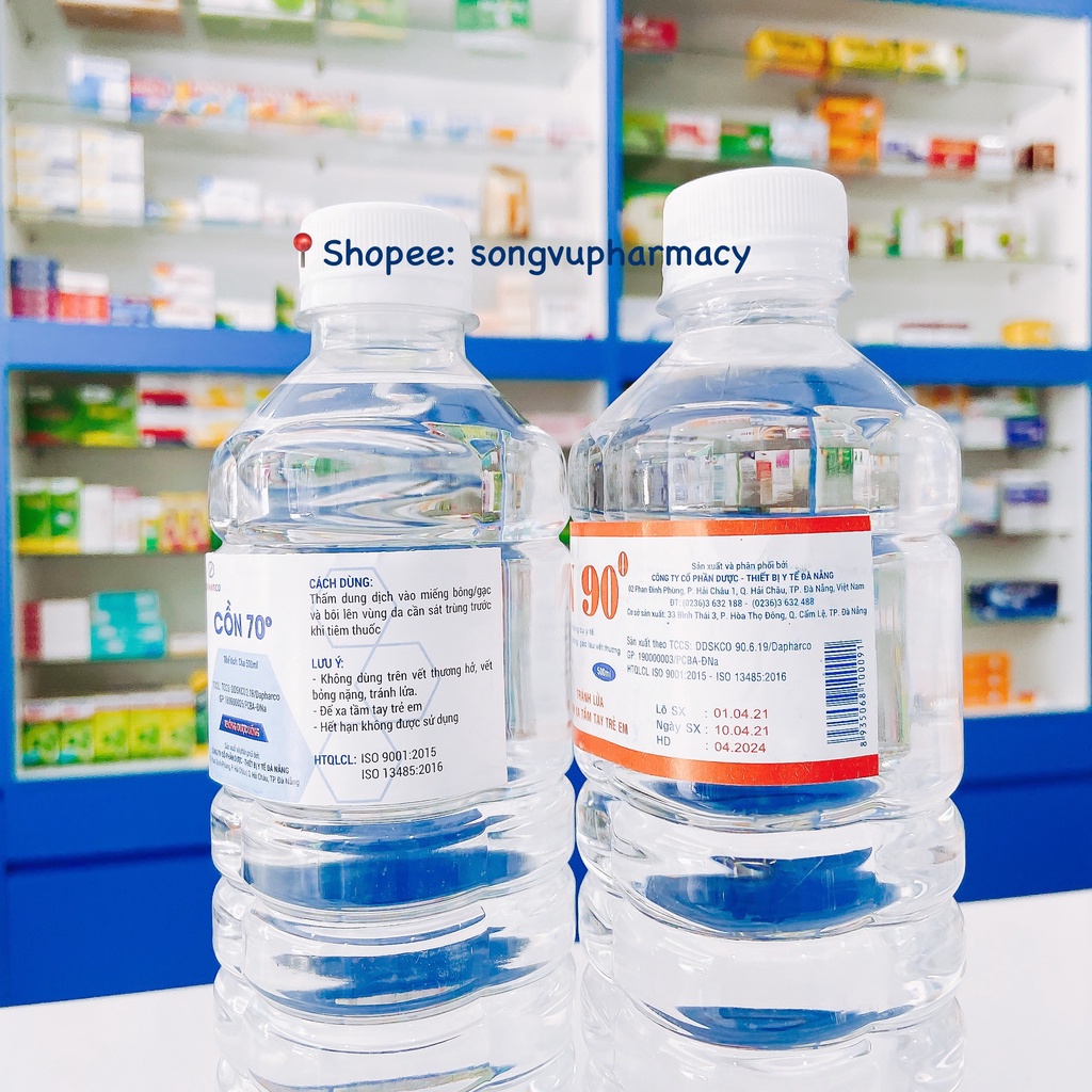 Cồn y tế 70-90 độ 500ml Sát khuẩn, tiệt trùng