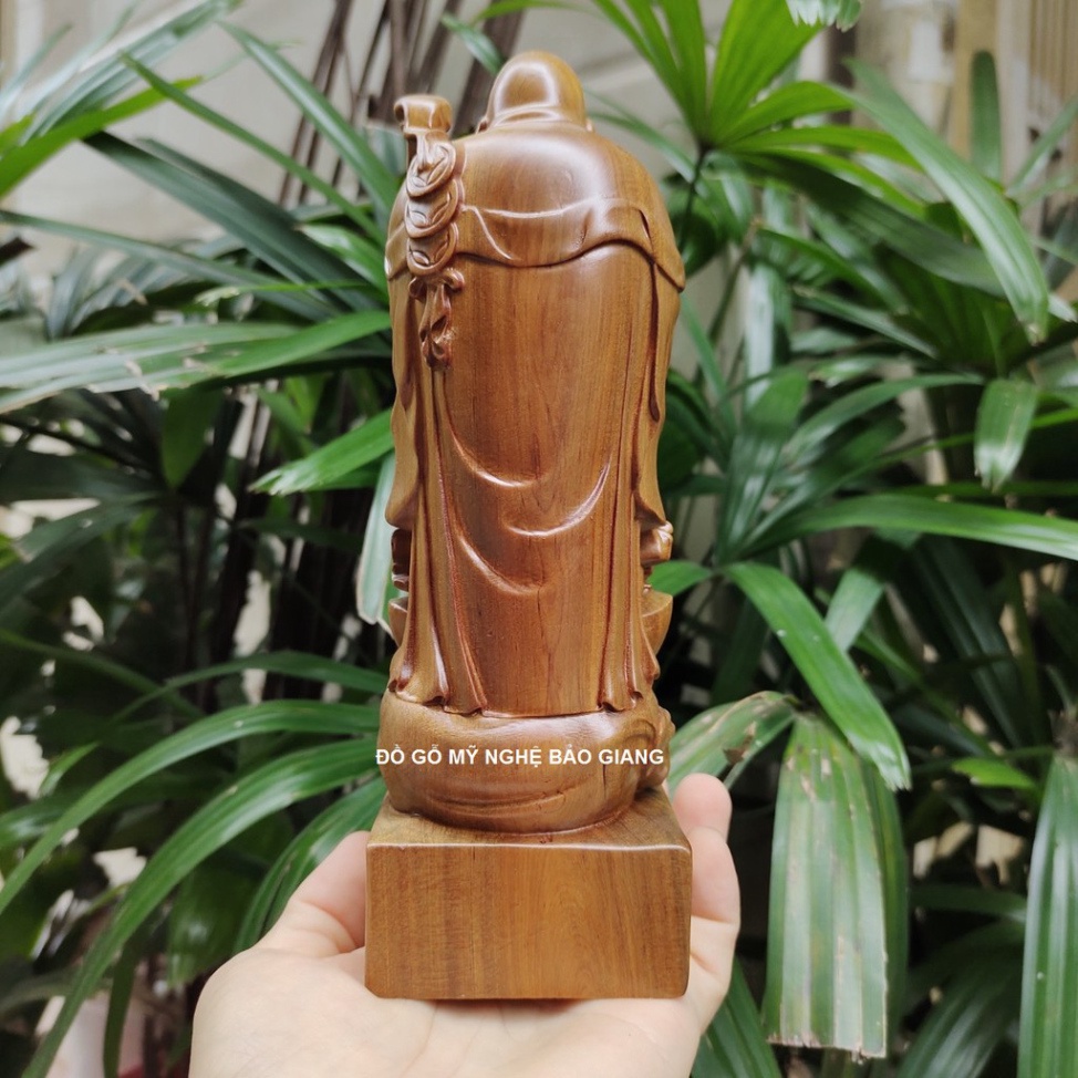 Tượng phật di lặc nhị phúc bằng gỗ