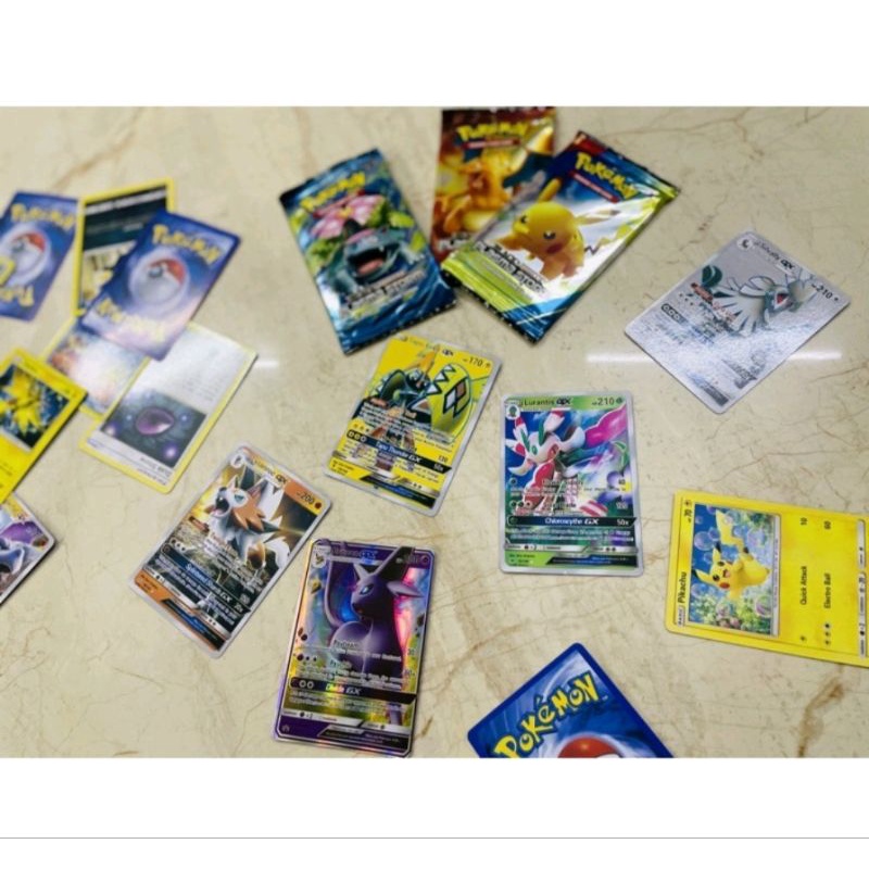Combo 5 pack bài Pokemon đẹp óng ánh