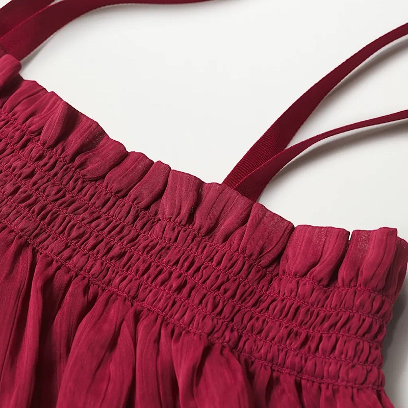 Áo Hai Dây Nhún Bèo Mango