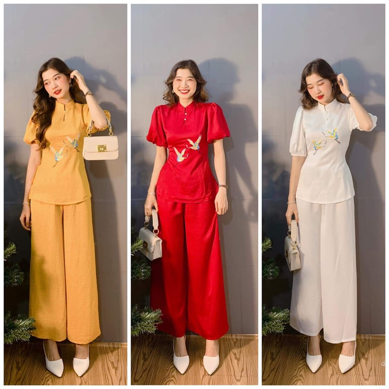 Mẫu hạc chất liệu mịn mát D05