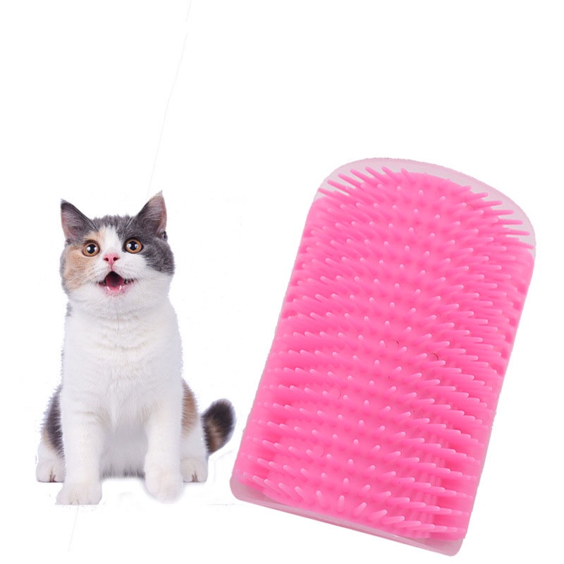 Bàn Chải Gắn Tường Gãi Ngứa Cho Mèo - Tặng Kèm Gói CATNIP Bạc Hà BX8096 MIAOCAT