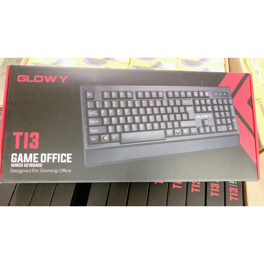 Bàn Phím Văn Phòng,Bàn Phím Máy Tính PC Glowy T13 Có Dây Cổng Usb