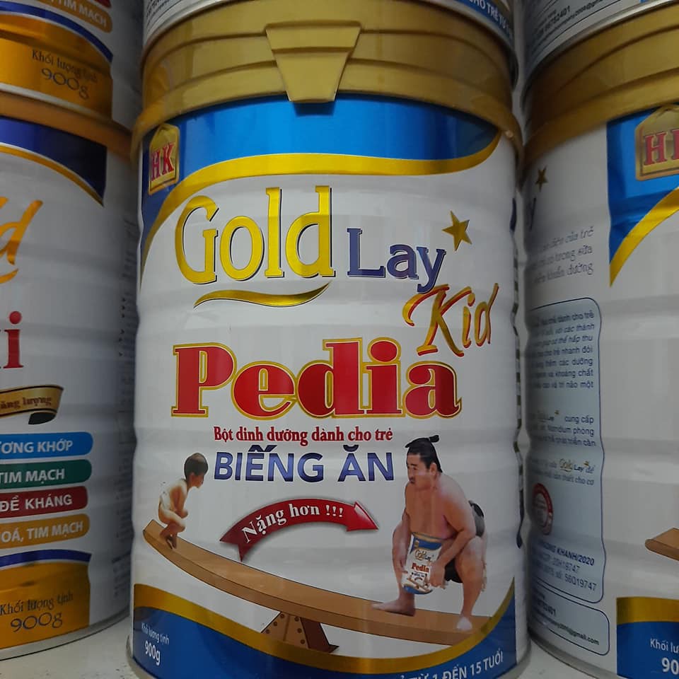 Sữa bột goldlay pedia cho trẻ biếng ăn, chậm tăng cân trên 1 tuổi lon 900g