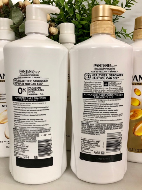 ❤️ Sale [Date 8/2023] Hàng Mỹ, Dầu gội, Dầu xả Pantene Pro V Advanced Care 1.13 lít (Mẫu mới nhất) | BigBuy360 - bigbuy360.vn