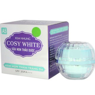 kem nhung cosy white sữa non thảo dược kem mụn thâm trắng da mờ sẹo giảm nhờn làm dịu da A5 (30g)