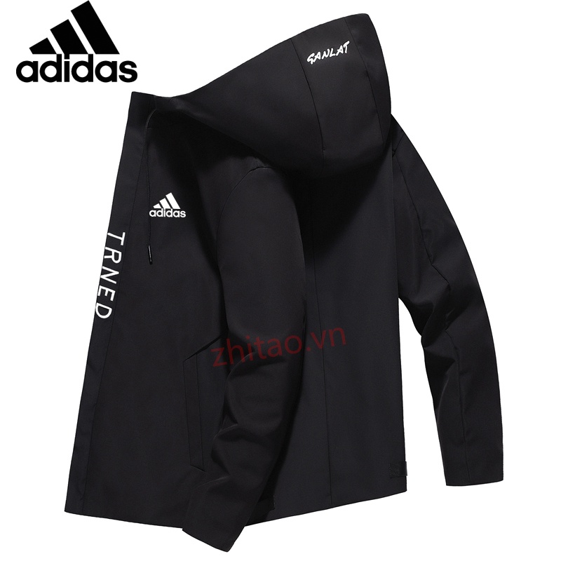 Áo khoác Adidas có nón chống nước chống gió cỡ lớn size M-5XL dành cho nam