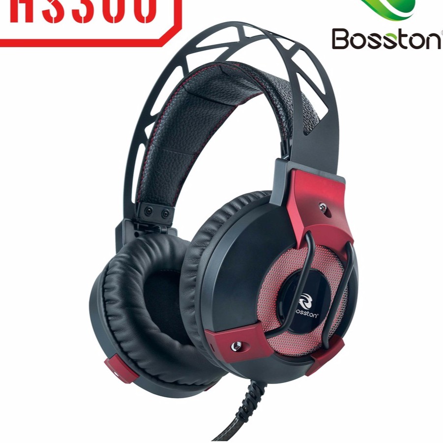 [Mã 267ELSALE hoàn 7% đơn 300K] Deal Hot Tai nghe chụp tai chuyên Game Bosston HS300 Led đa màu - Super Bass (Đen)