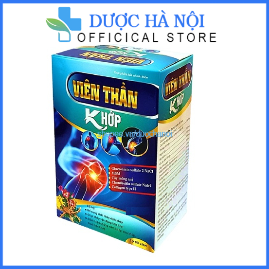 Viên Thần Khớp glucosamin 1500mg giảm đau khớp , đau lưng, nhức khớp gối, Hộp 60 viên