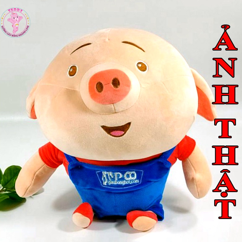 Gấu Bông Heo Tiktok Size To 60Cm Siêu Đáng Yêu Hàng Vải Bông Cao Cấp Xuất Siêu Thị