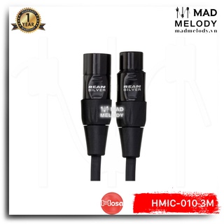 Hosa Pro Microphone Cable HMIC-010 (3m) (REAN XLR3F - XLR3M) (Dây cáp Micro thu âm canon XLR cao cấp, Brand New)