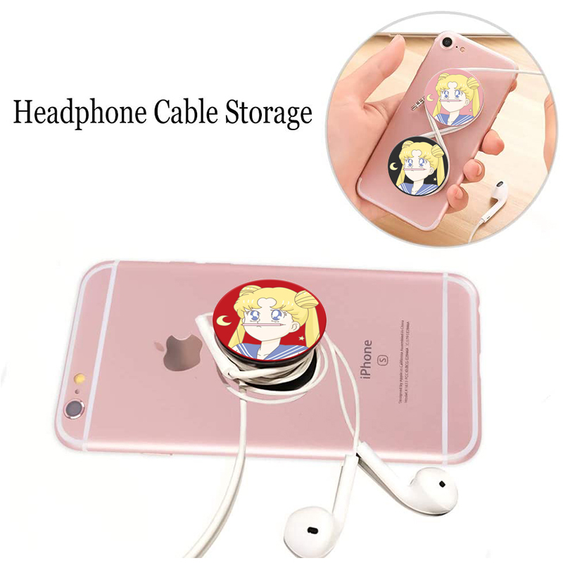 SAILOR MOON Giá Đỡ Điện Thoại Hình Thủy Thủ Mặt Trăng Đáng Yêu Cho Portabler Grip PopSocket Stand Ring Holder For VIVO Y11 Y19 Y17 Y30