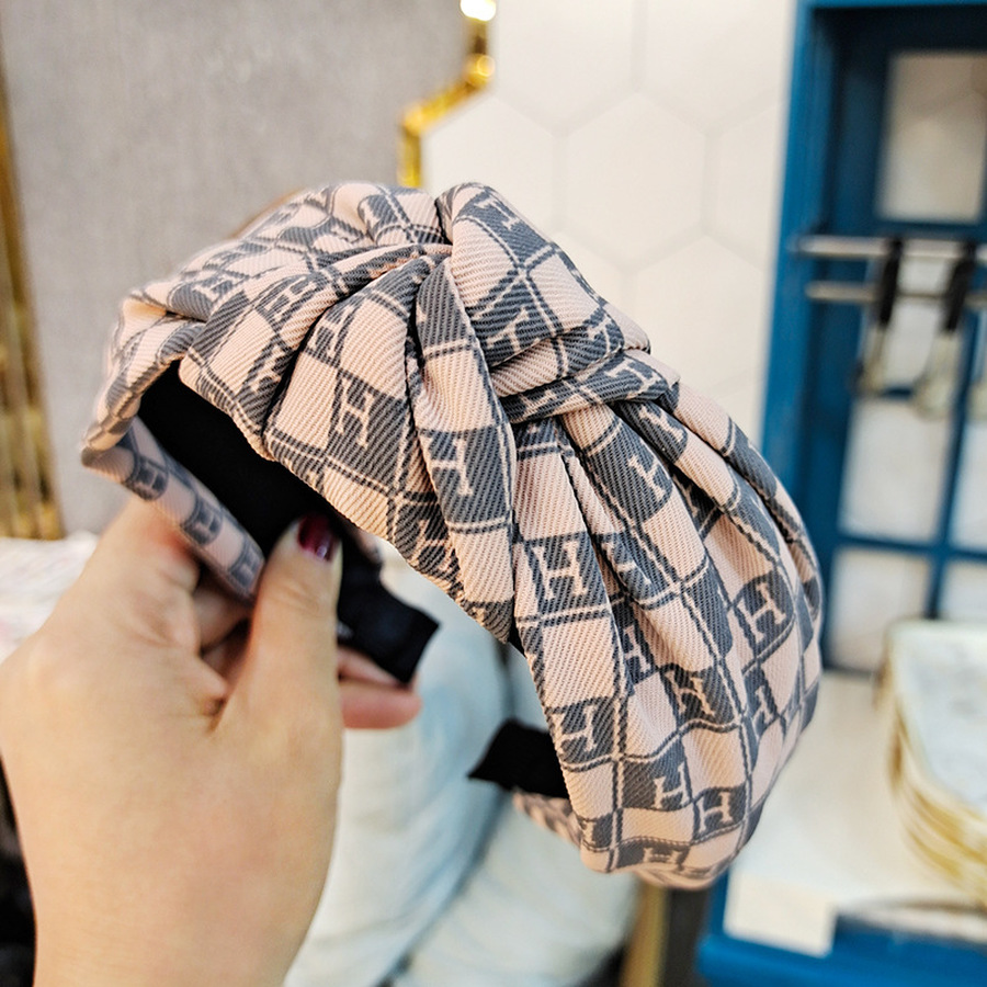 Băng Đô Cài Tóc Họa Tiết Chữ Thời Trang Cho Nữ