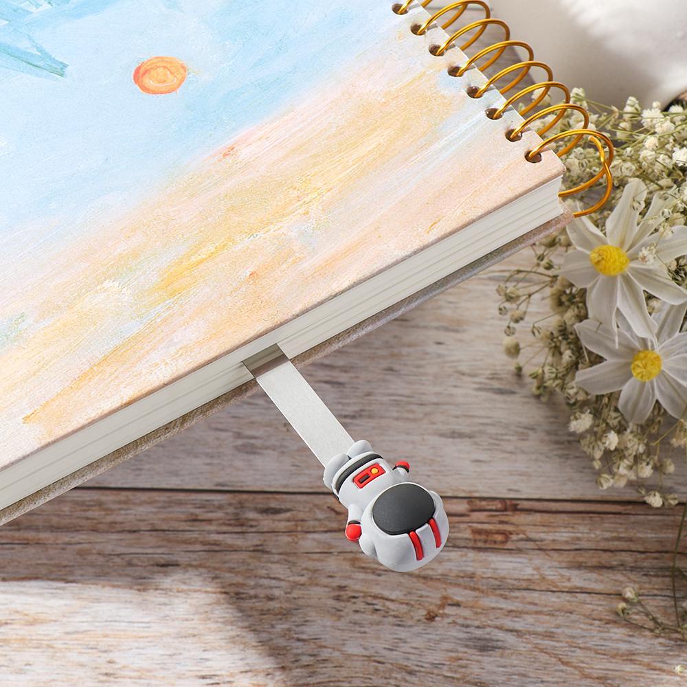 CHOOKEY Bookmark Kim Loại Hình Vây Cá Mập Phi Hành Gia