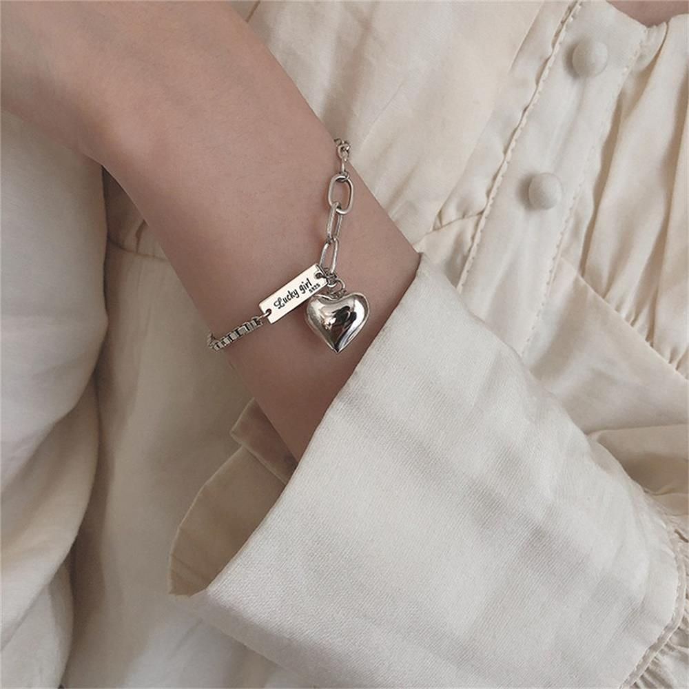 Vòng Tay Dạng Chuỗi Hạt May Mắn 925 Dày Dặn Thời Trang Cho Nam Nữ Mihan1