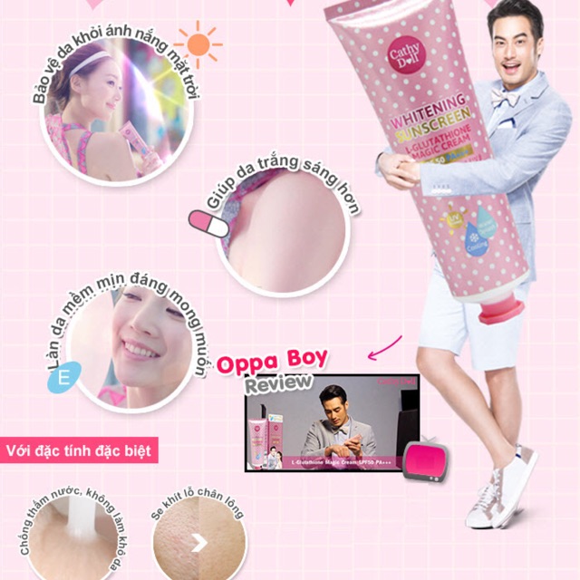 KEM CHỐNG NẮNG CATHY DOLL MAGIC CREAM