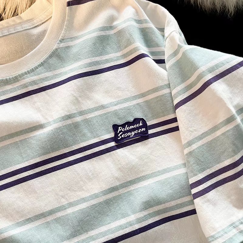 Áo Thun Tay Ngắn Dáng Rộng Cỡ Lớn Thoải Mái Phong Cách Hip Hop Đường Phố Hàn Quốc Cho Nam [M-2XL]