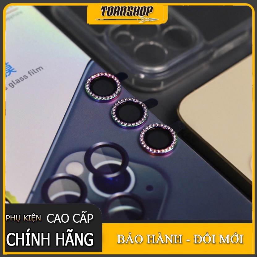 Dán mắt Camera Kuzoom Titan đính đá cho iPhone 12 Pro, 12 Pro Max, 11 Pro, 11 Pro Max 11 11 pro