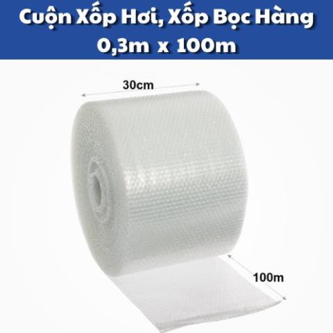 XA HANG Cuộn Bóng Khí, Xốp nổ 💥FREESHIP Chuyên dùng gói hàng💥 Bọc hàng| Kích Thước 0.3m x 100 (m)