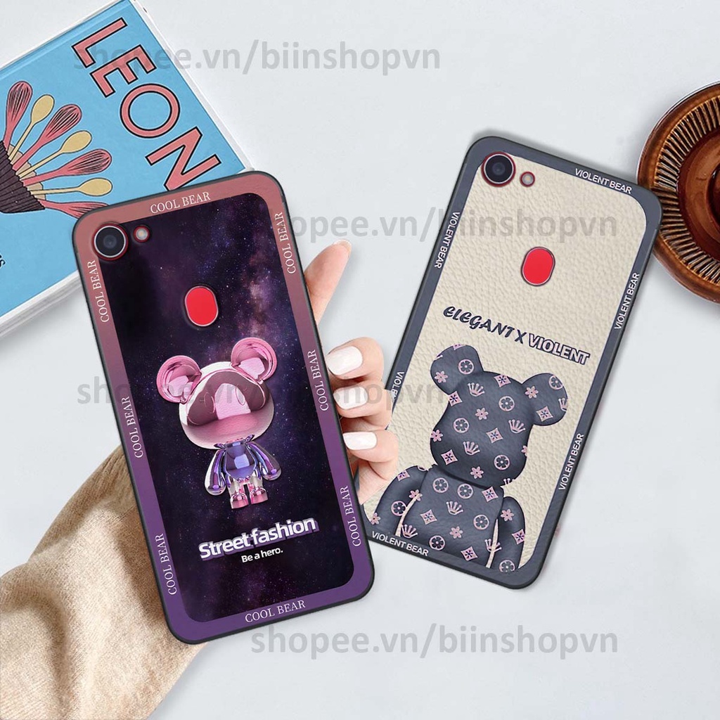 Ốp Oppo F5 / F5 Youth / F7 hình gấu bear brick đẹp độc lạ, thời trang, cá tính
