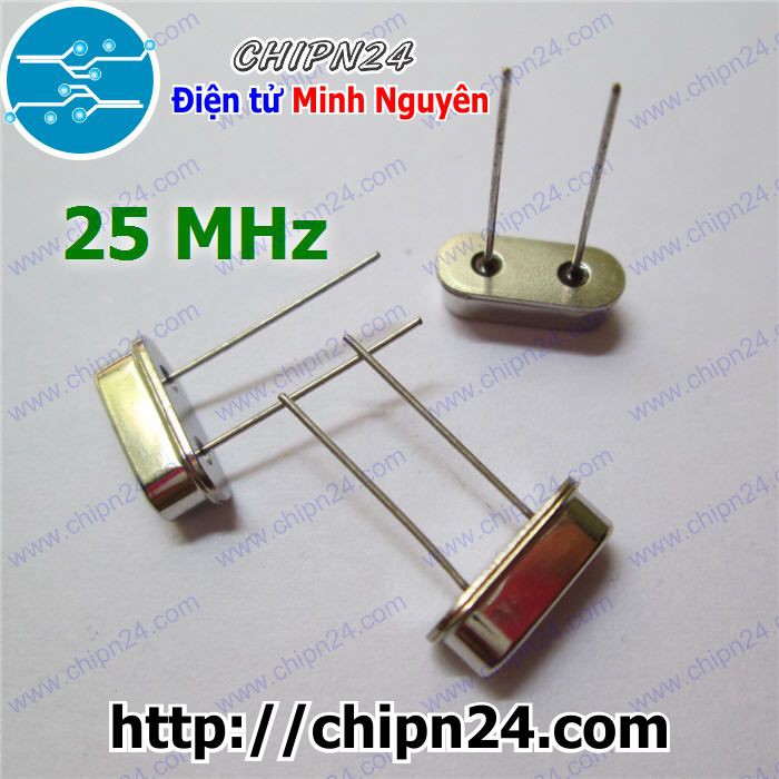 [3 CON] Thạch anh 25M 49S DIP (25MHz)
