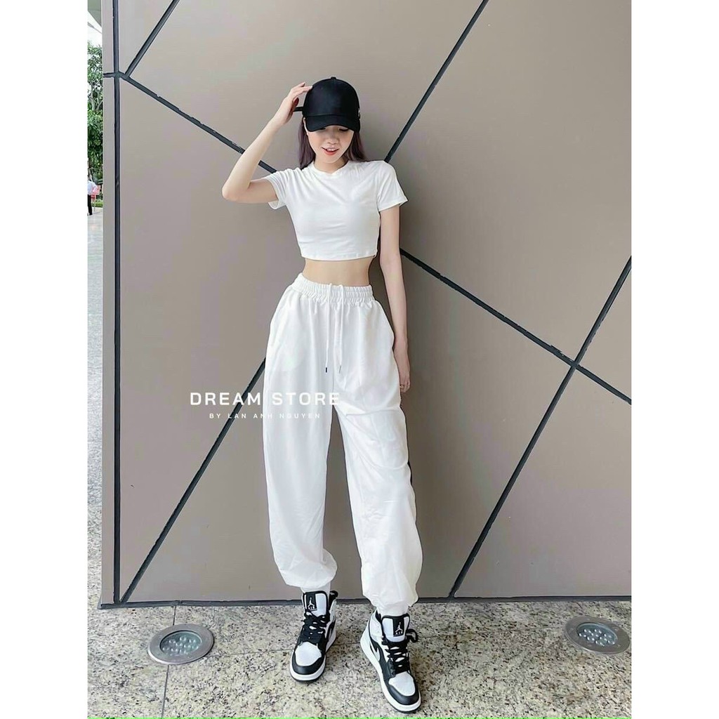 Quần nỉ ống BOOM Unisex - Jogger Thun Trơn Cạp Chun Dáng Rộng, Mặc Siêu Xinh HOT HOT - MAY Fashion