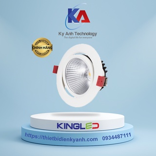 Đèn led âm trần rọi Spotlight 7w 10w 16w 20w 30w Kingled hàng chính hãng, bảo hành 2 năm