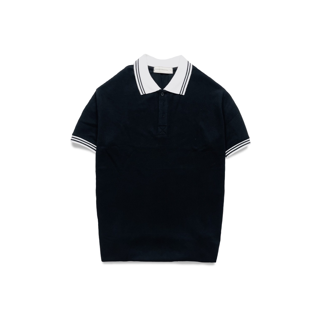 Áo Polo Nam Cao cấp Eleven Original - Essential 01, Form Slim fit Màu ĐEN