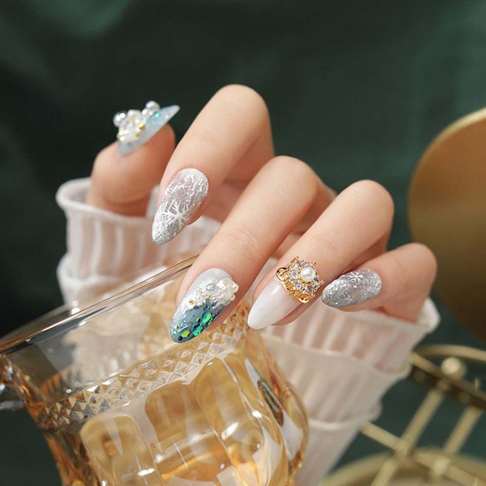 OCEANMAP Phụ Kiện Hạt Xoay Trang Trí Móng Tay Tốc Độ Cao Kiểu Năm Mới Nhật Bản DIY