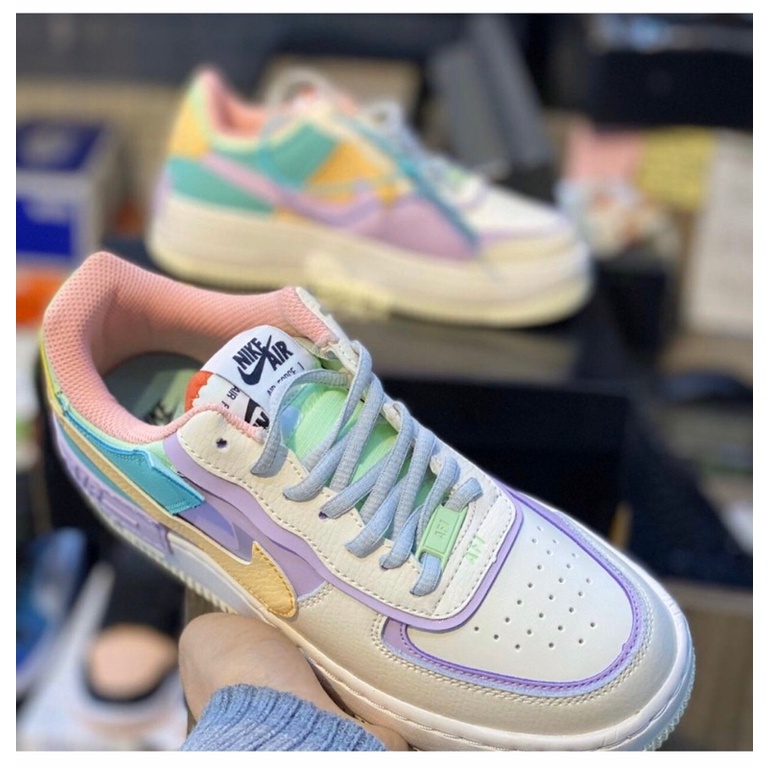 [🎁 FULL BOX] Giày ɴɪᴋᴇ Shadow, ɴɪᴋᴇ 7 màu, AF1 shadow 7 màu Nữ ❤️cầu vồng CỰC HOT 2021 | BigBuy360 - bigbuy360.vn