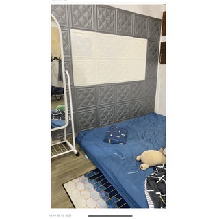 Xốp Dán Tường Giả Da Dày 8mm - Phủ bóng cao cấp